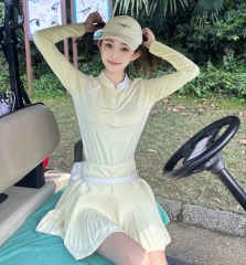 高尔夫女装夏季上衣长袖防晒透气时尚简约套装裙裤裤裙舒适