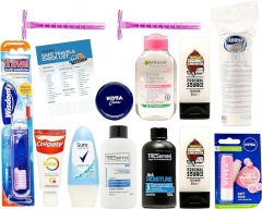 旅行洗漱用品套装:迷你旅行洗漱用品,假日必备品,机场*液体袋,旅行必备洗漱用品,*包必备