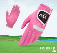 PGM 高尔夫球手套女冬季防寒手套超纤布golf防滑手套左右双手