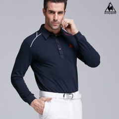 高尔夫服装男士长袖T恤秋季保暖polo衫