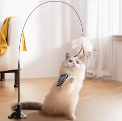 猫玩具逗猫棒自嗨解闷神器带吸盘长杆宠物小猫咪玩的幼猫用品大全