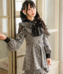 日本直邮ROJITA 女士蝴蝶结图案复古格调套装 1433103蕾丝短裤