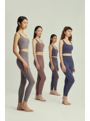 瑜伽服女2024新款套装上衣长袖修身速干跑步运动普拉提健身衣训练服