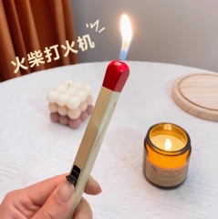超大创意打火机卡通可爱充气火柴棒子打火机稀奇古怪香薰点火器