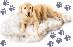 PupRug Orthopedic Dog Bed for Large Dogs with Fluf