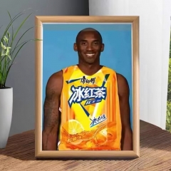 贵州科比原创挂画牢大肘击冰红茶搞笑挂画创意摆件装饰画相框摆台