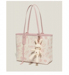 可爱大容量托特包女2024新款高级感单肩包通勤手提包