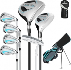 8 Pieces Complete Mens Golf Club Set Right/Left Ha