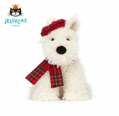 英国Chelsycat圣诞节暖冬门罗苏格兰梗西高地小狗公仔毛绒玩具礼物