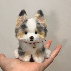 扭扭棒小狗diy材料包自制成品送女生羊绒手工玩偶小猫狗毛条制作