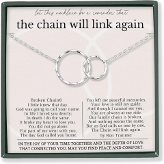 HOPE LOVE SHINE 同情礼物送给失去亲人项链纪念慰问礼物