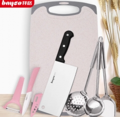 拜格刀具套装 厨房不锈钢厨具套装全套家用水果刀 菜刀菜板二合一